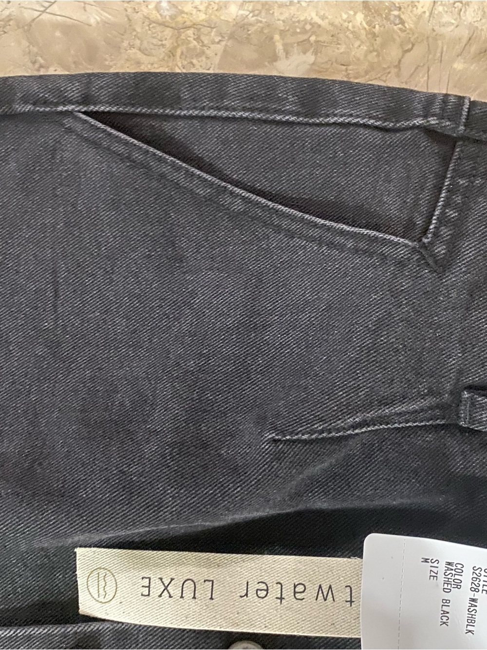 saltwater LUXE Black Button-Front Denim Mini Skirt - Picture 8 of 8